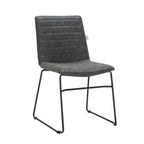 Leather Polyester Office Chair with Stainless Steel Base Zylar Series