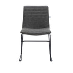 Leather Polyester Office Chair with Stainless Steel Base Zylar Series