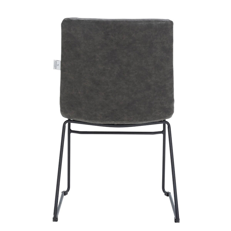 Leather Polyester Office Chair with Stainless Steel Base Zylar Series
