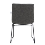 Leather Polyester Office Chair with Stainless Steel Base Zylar Series