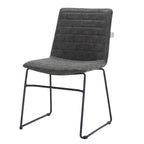 Leather Polyester Office Chair with Stainless Steel Base Zylar Series