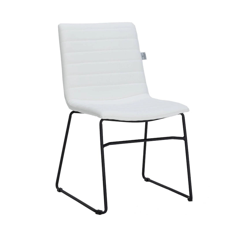 Leather Polyester Office Chair with Stainless Steel Base Zylar Series