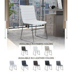 Leather Polyester Office Chair with Stainless Steel Base Zylar Series