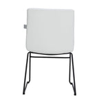 Leather Polyester Office Chair with Stainless Steel Base Zylar Series