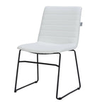 Leather Polyester Office Chair with Stainless Steel Base Zylar Series